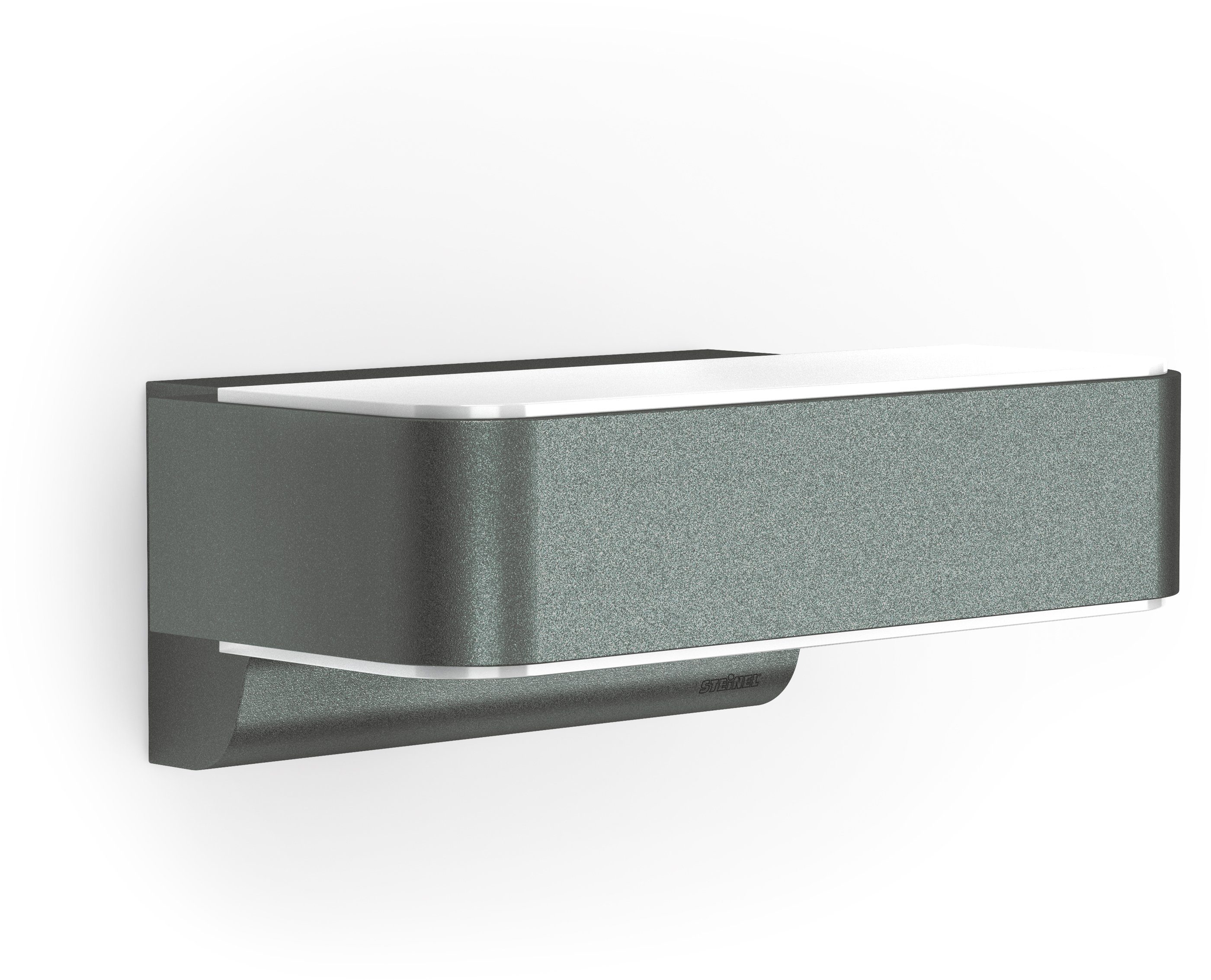 steinel LED Außen-Wandleuchte L 810, Bewegungsmelder, Bluetooth, Dimmfunktion, Leuchtdauer einstellbar, Nachtlichtfunktion, Smart Home, Softlichtstart, Tageslichtsensor, LED fest integriert, Warmweiß, 160° Bewegungsmelder,Smart Home, App-Steuerung,Up&DownLight,Anthrazit