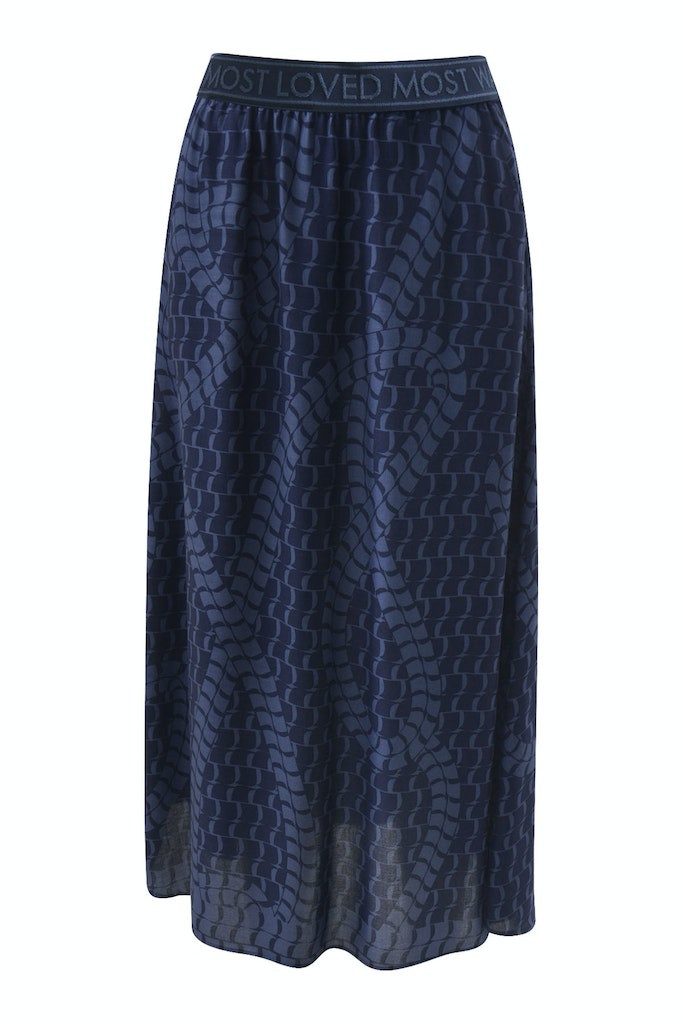 Smith & Soul Bleistiftrock PRINT SKIRT DARK BLUE PRINT