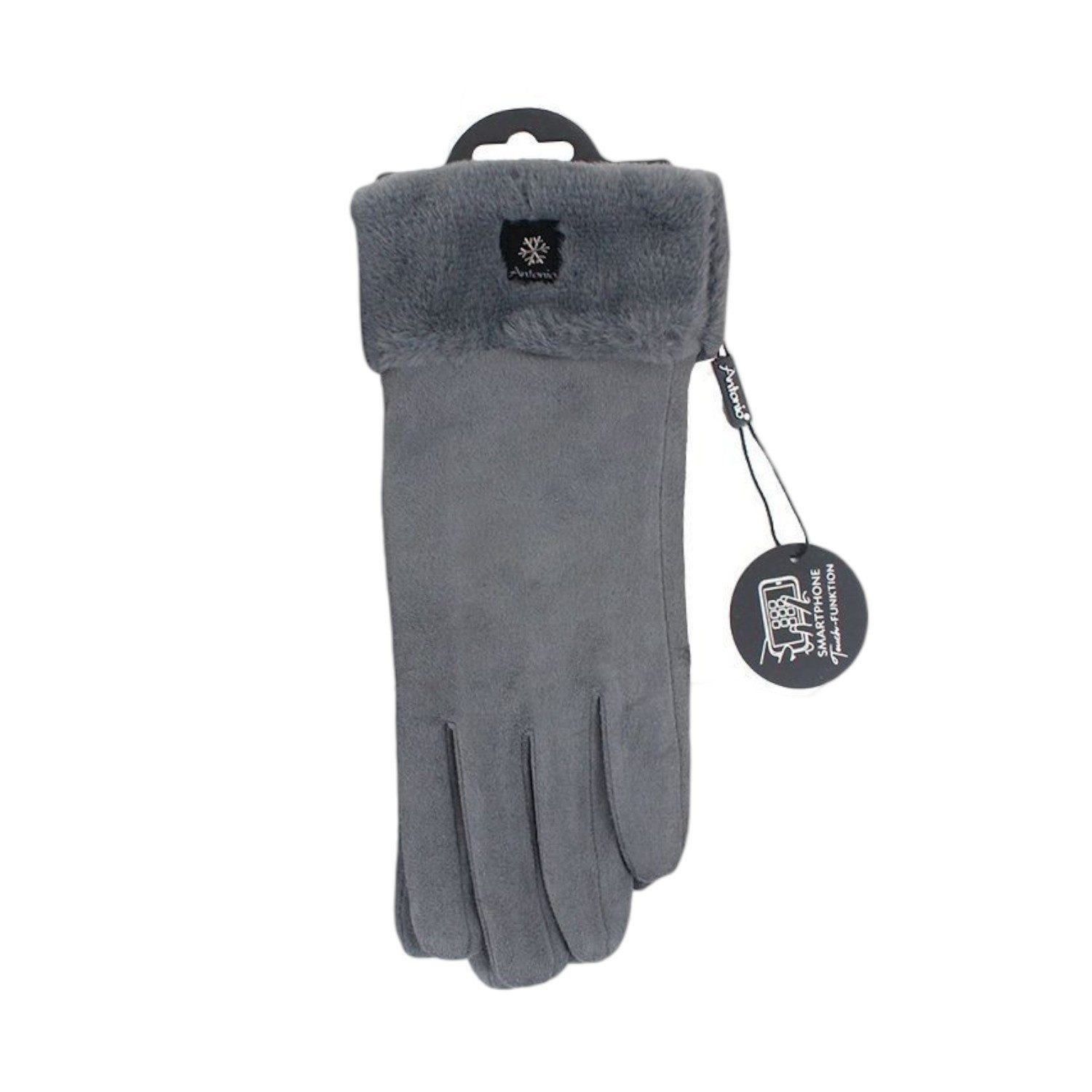Antonio Strickhandschuhe Gefütterte Fingerhandschuhe Suede mit günstig online kaufen