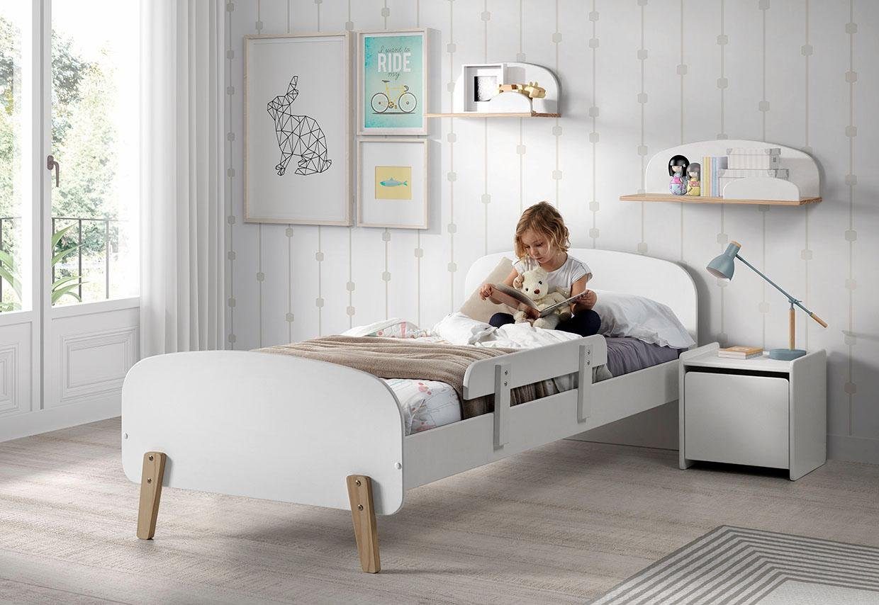 Vipack Nachtkonsole MDF-Oberfläche weiß Kiddy