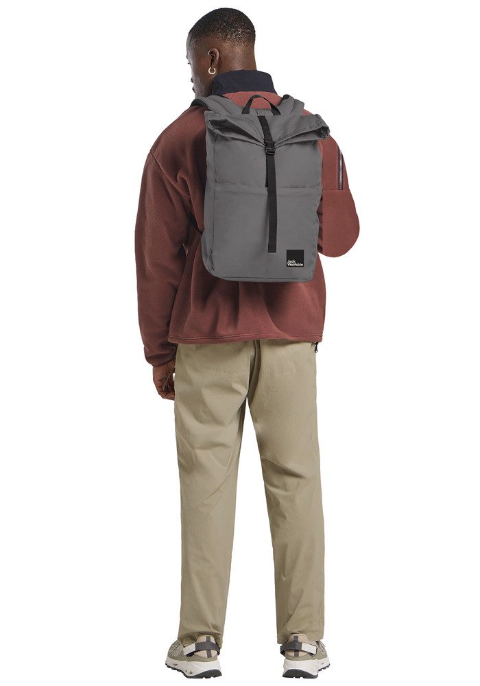 Jack Wolfskin Daypack ISLAND, Rolltop-Rucksack, Laptopfach, wetterbeständig