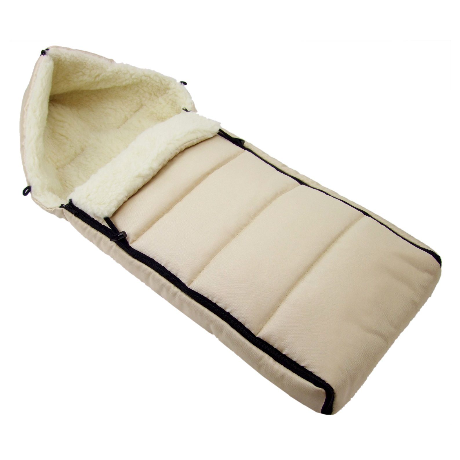 BambiniWelt by Rafael K. Fußsack Winterfußsack Babyfußsack Fußsack Kinderwagen Wolle 108cm LINIERT, universal
