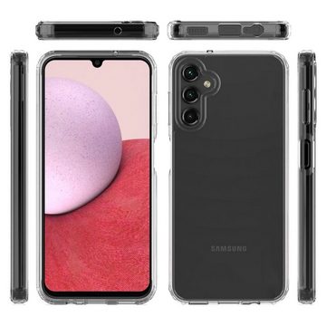 CoverKingz Handyhülle Hülle für Samsung Galaxy A14 4G/5G Handy Case Hybrid Silikon Bumper 17,27 cm (6,8 Zoll), Handyhülle Schutzhülle Transparent Hybrid Silikonhülle