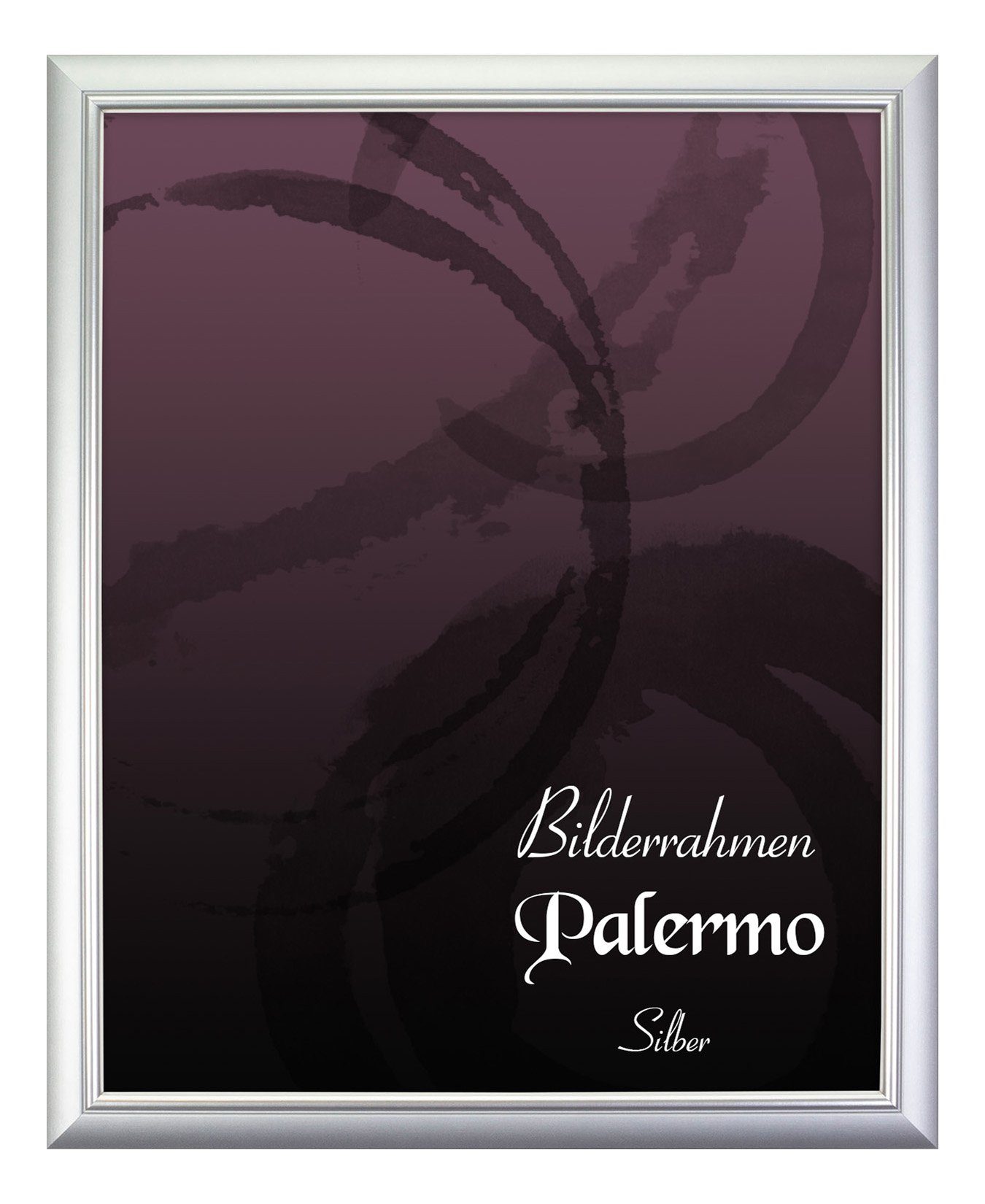 BIRAPA Einzelrahmen Bilderrahmen Palermo, (1 Stück), 29,7x42 cm (DIN A3), Silber, Holz