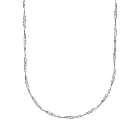 Firetti Kette ohne Anhänger Schmuck Geschenk Silber 925 Halsschmuck Halskette Singapurkette, Made in Germany