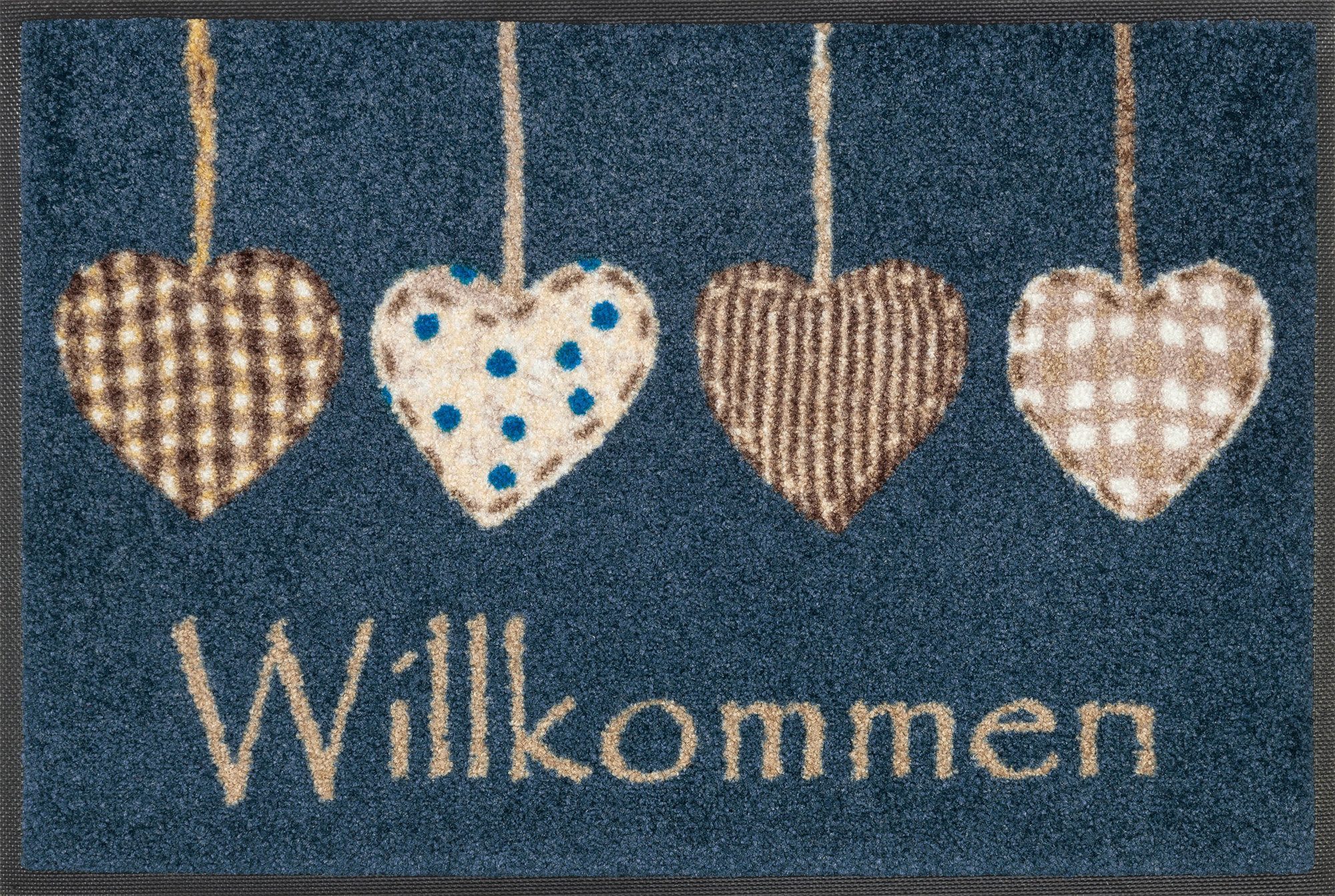 wash+dry by Kleen-Tex Fußmatte Fußmatte, eckig, Höhe: 7 mm, Motiv/Schriftzug