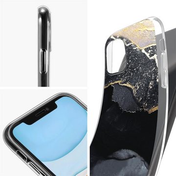 CoolGadget Handyhülle Marmor Slim Case für iPhone 12 / 12 Pro 6,1 Zoll, Hülle Dünne Silikon Schutzhülle für Apple iPhone 12 / 12 Pro Hülle