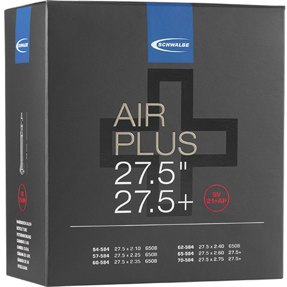 Fahrradschlauch Schwalbe Schlauch AIR Plus 27,5Zoll 54-70/584mm SV21+-40