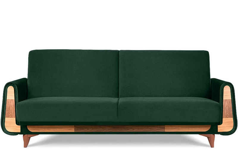 Konsimo 3-Sitzer GUSTAVO Sofa ausklappen Schlaffunktion Armlehnen
