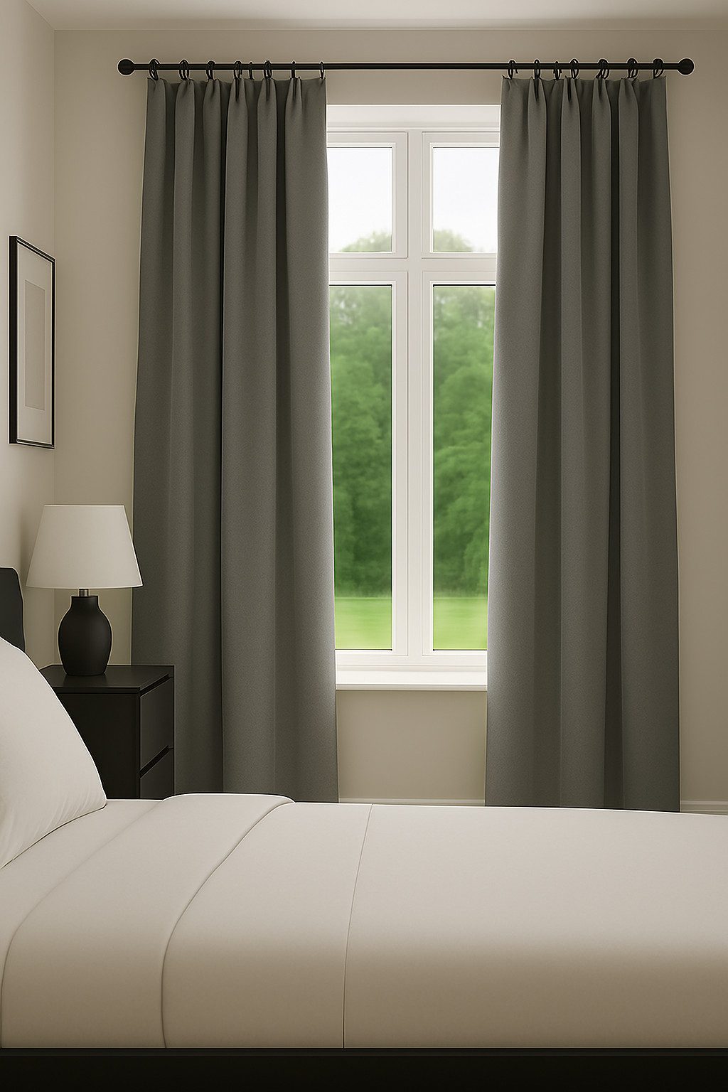 novumfix Verdunkelungsvorhang Sunout/70 grau KombiBand XXL bis 350 cm lang, verdunkelnd, Thermovorhang, Kombiband – Bild 5 von 5