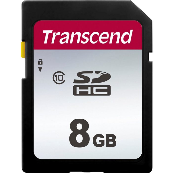 Transcend SDHC 300S 8 GB Speicherkarte (8 GB Video Speed Class 30 (V30) 20 MB/s Lesegeschwindigkeit)