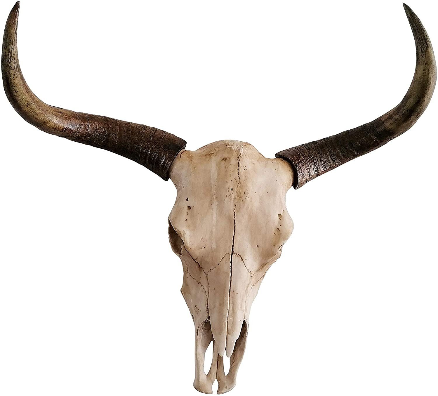 MichaelNoll Wanddekoobjekt Stierkopf Bullenkopf Stier Bullenschädel Wanddekoration Wanddeko 73 cm