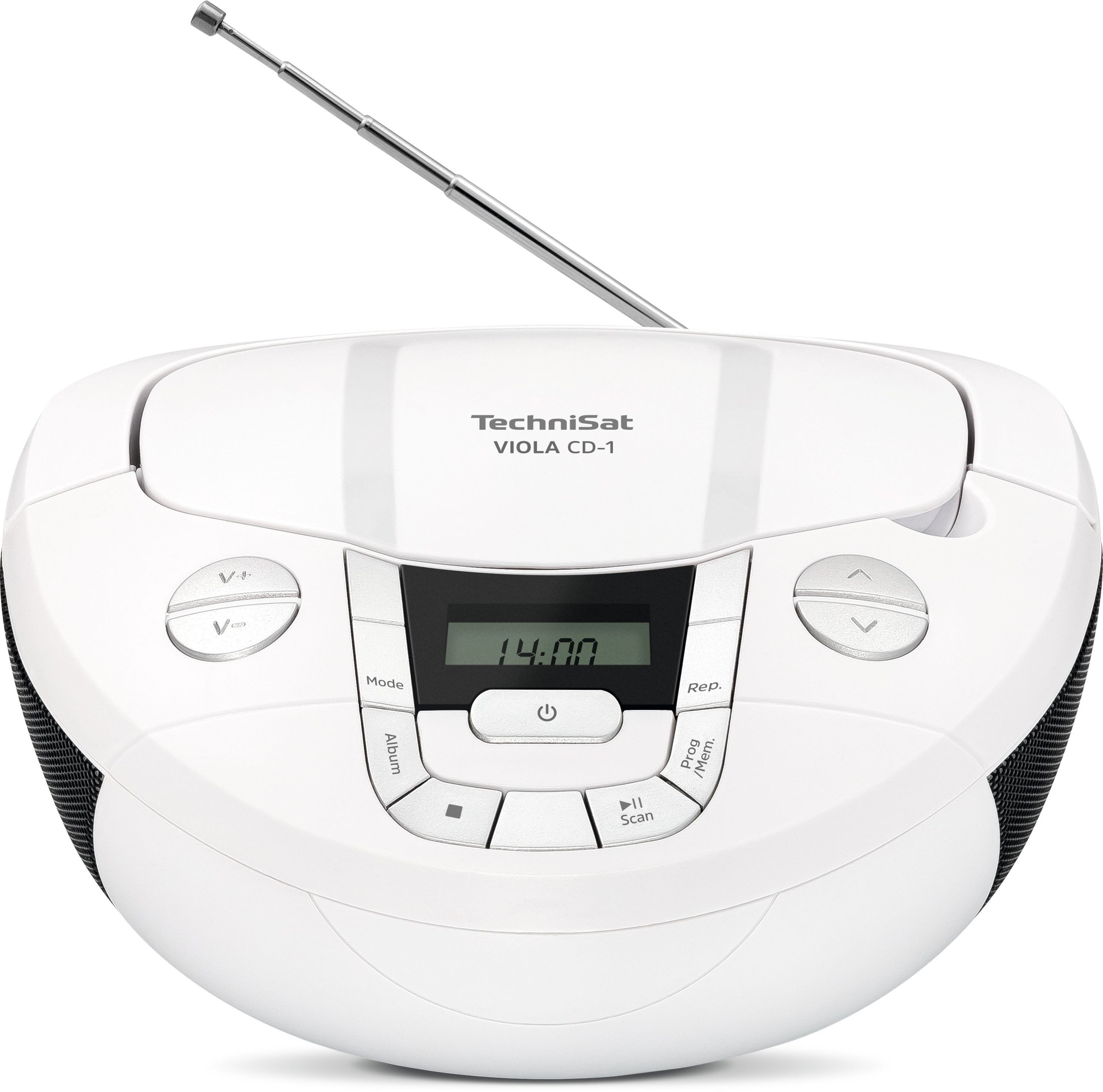 TechniSat VIOLA CD-1 UKW-Radio (FM-Tuner mit RDS, 2 W, CD-Player, Bluetooth, Tragegriff, Netz- und Batteriebetrieb) – Bild 2 von 5