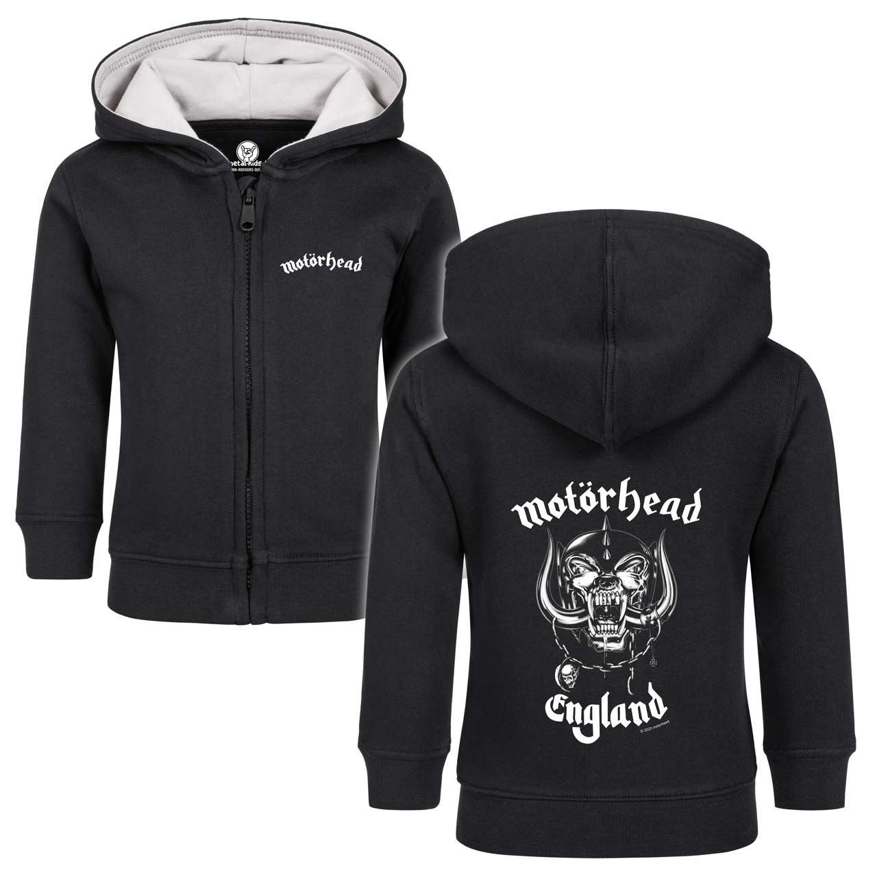 Kapuzensweatjacke mit Motörhead (England) Aufdruck für Babys (0–24 M)