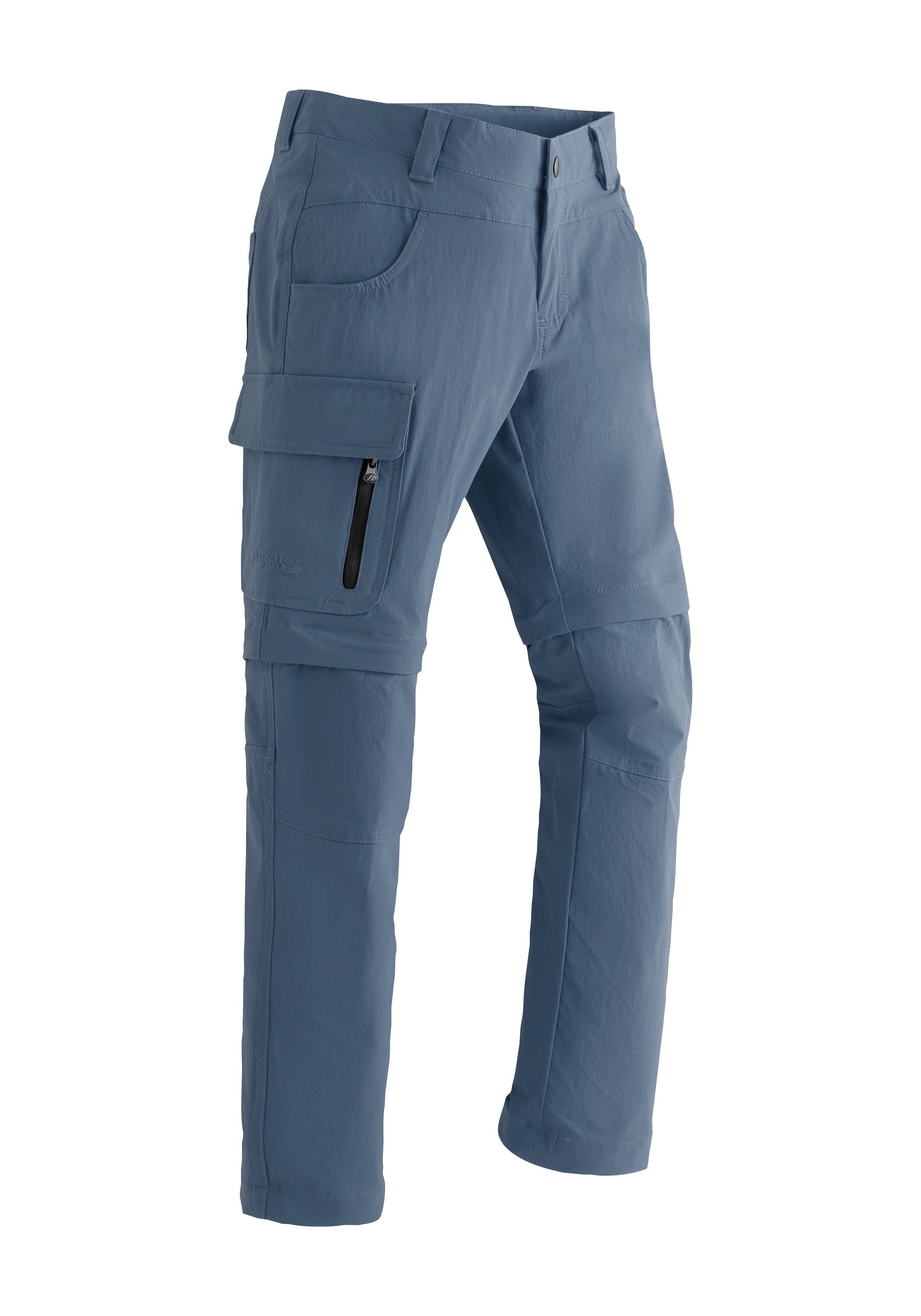 Maier mitwachsende Elastische, für Jungs Lucagrow Zip Sports Zipp-off-Hose Funktionshose jeansblau