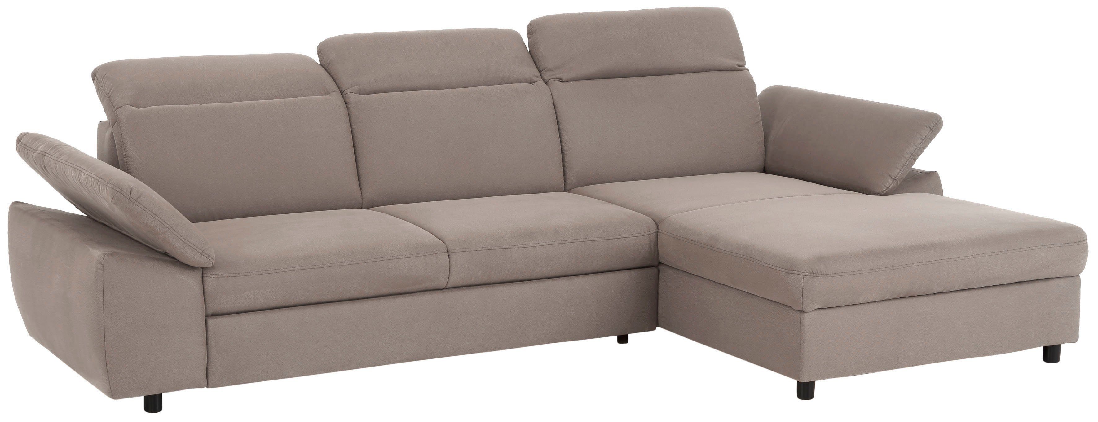 Home affaire Ecksofa Mauritius L-Form, mit Kopfteil- und Armlehnverstellung, mit Bettfunktion und Bettkasten