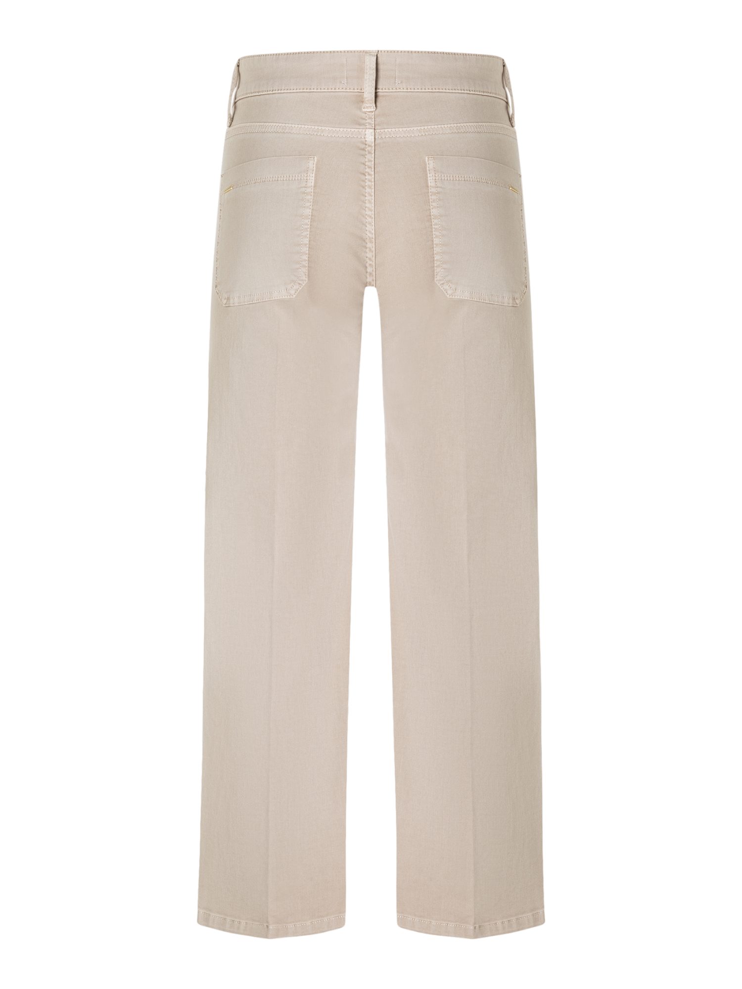 Cambio Stretch-Hose natur, Casual, Baumwolle, Unifarben, Regular Fit, Mittel