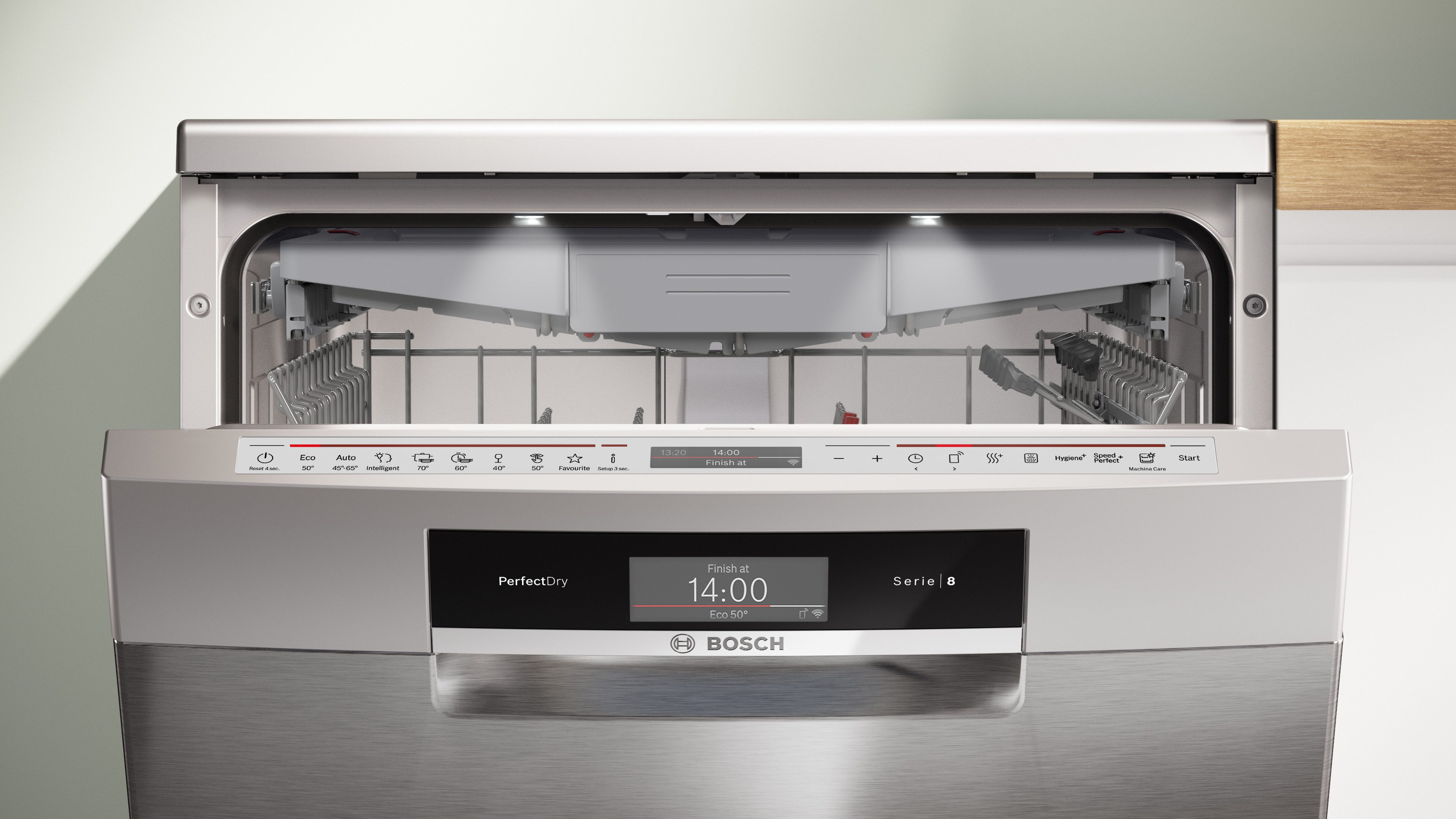 BOSCH Standgeschirrspüler Serie 8 SMS8TCI04E, 14 Maßgedecke, Perfekte Trockung bei niedrigem Stormverbrauch – Bild 4 von 5