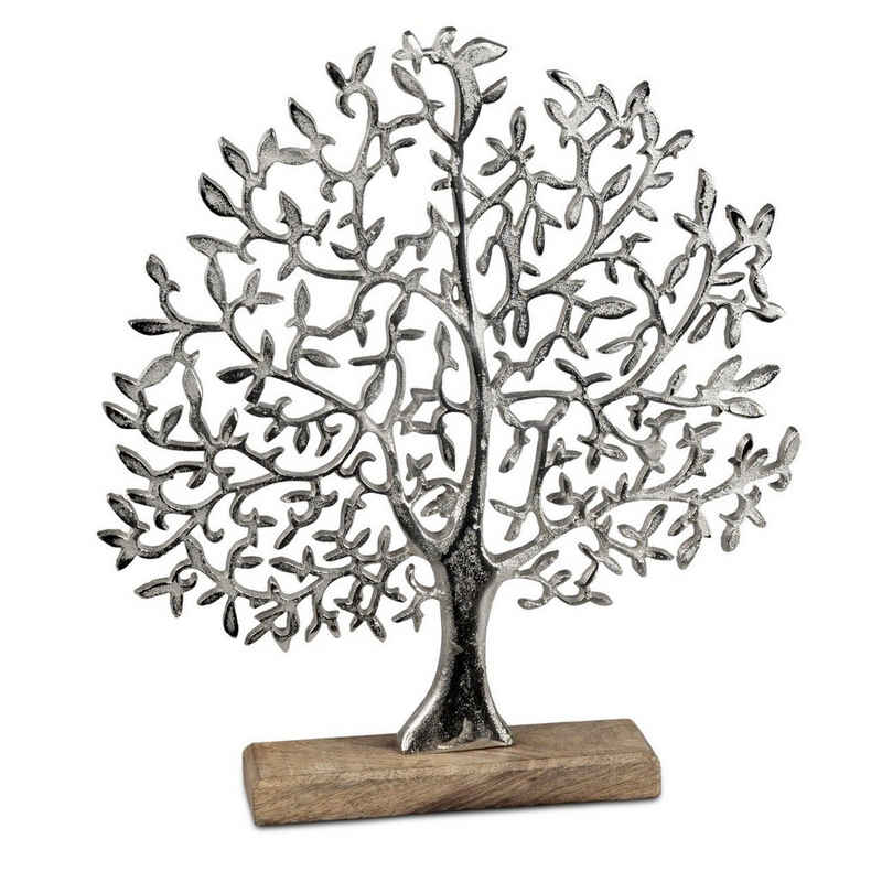 formano Dekoobjekt Lebensbaum, Silber B:33cm H:38cm Metall