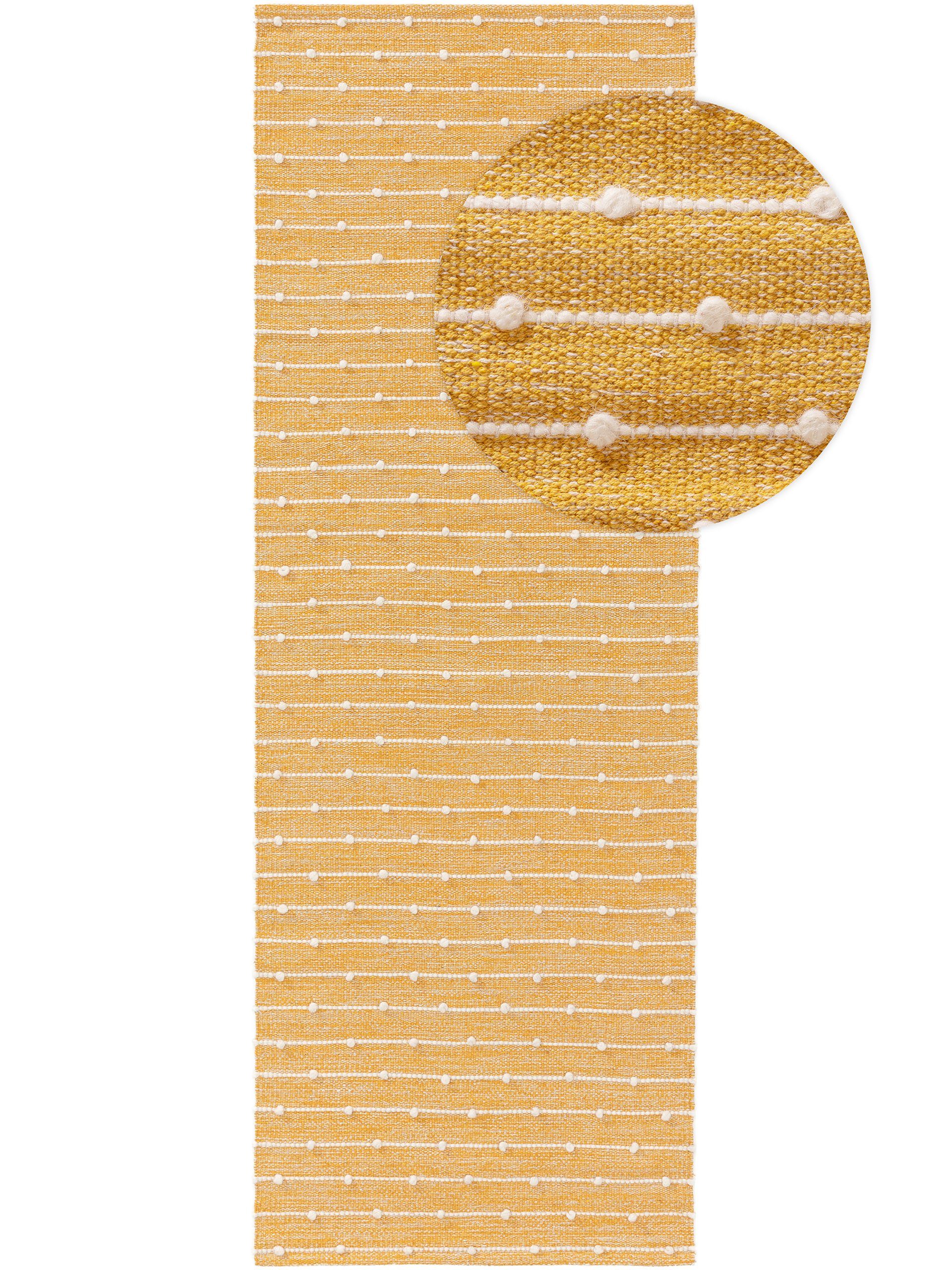 Läufer Lupo, benuta, rechteckig, Höhe: 5 mm, Kunstfaser, Berber, Ethno-Style, Wohnzimmer