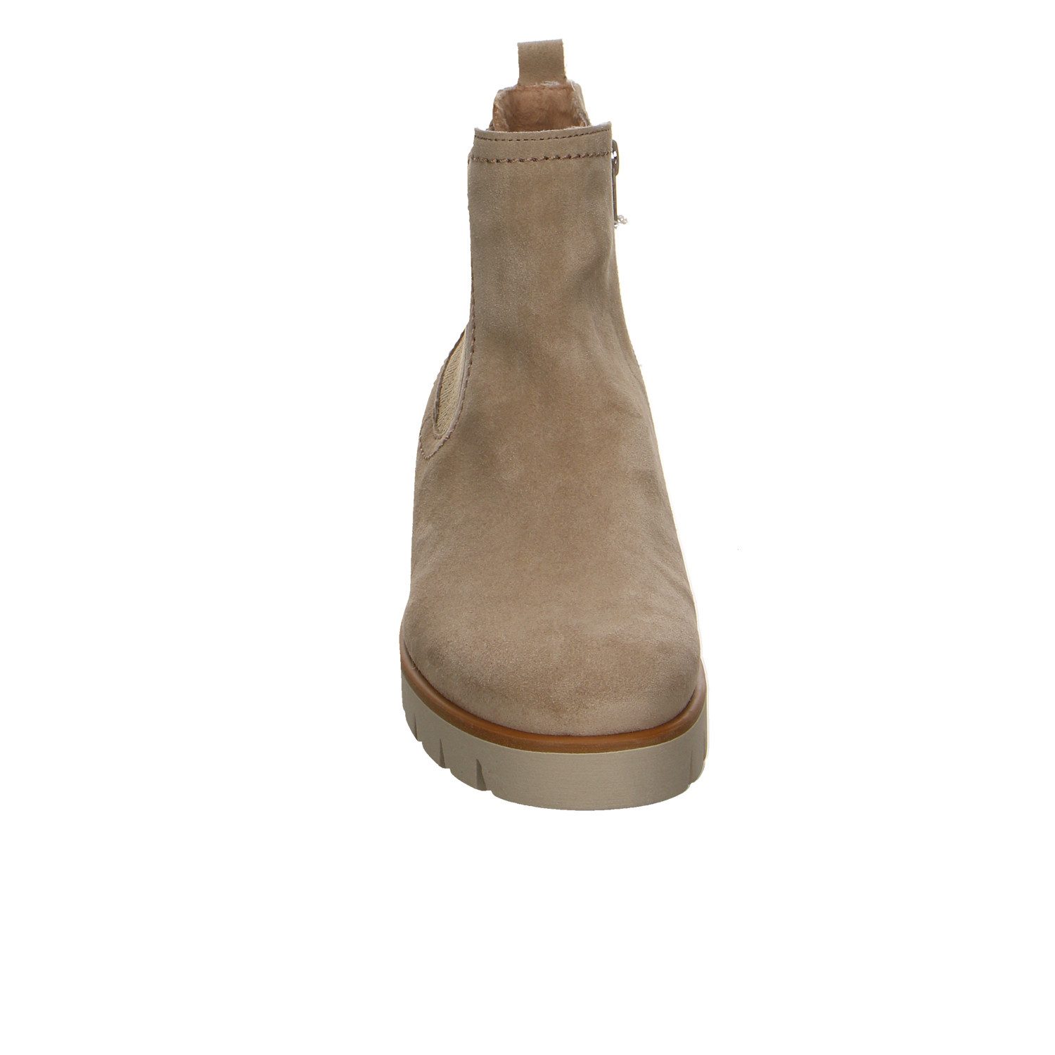 Gabor Comfort Gabor Fashion Velour Stiefeletten beige Winterstiefelette