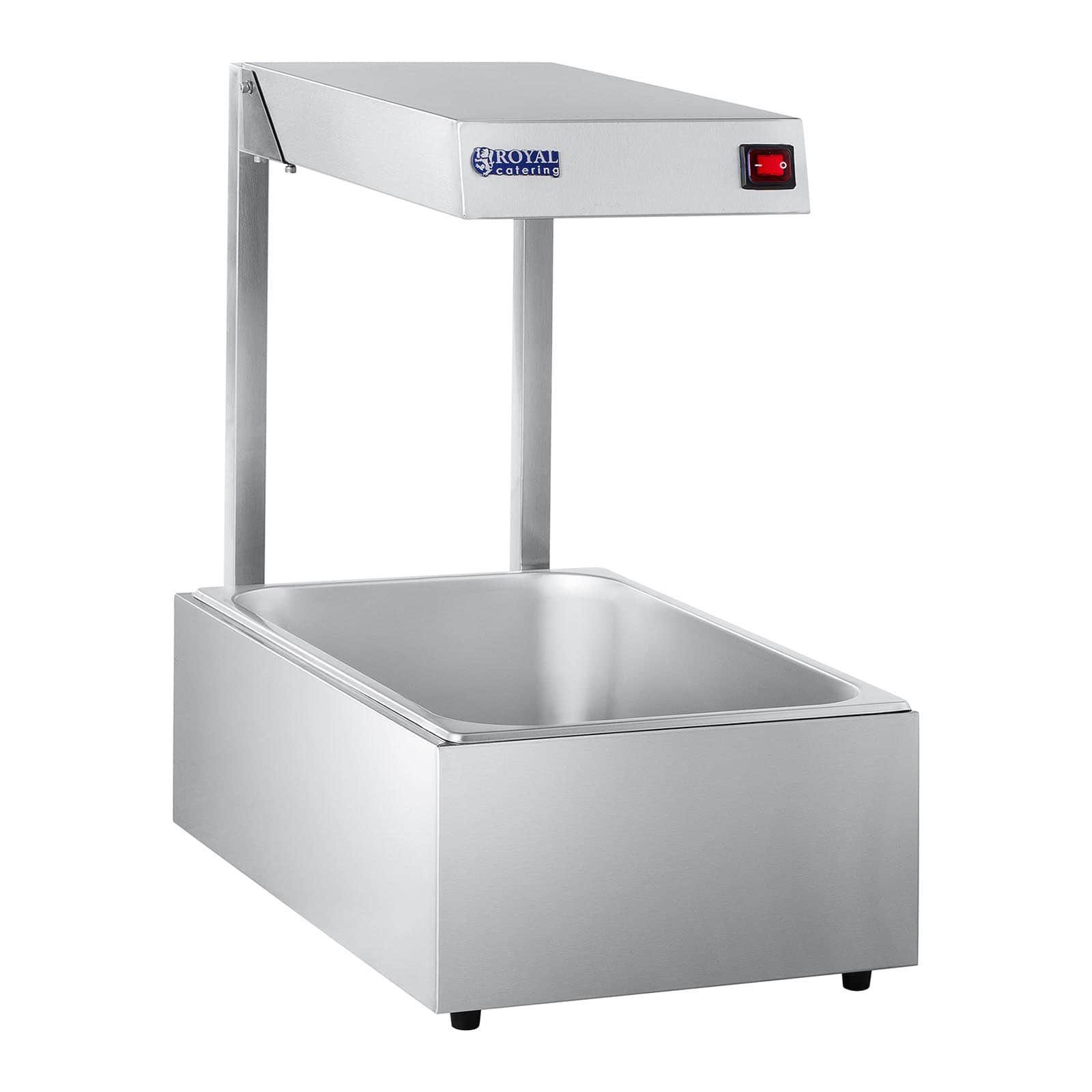 Royal Catering Warmhalteplatte Wärmebrücke – 500 W – GN 1/1 Behälter