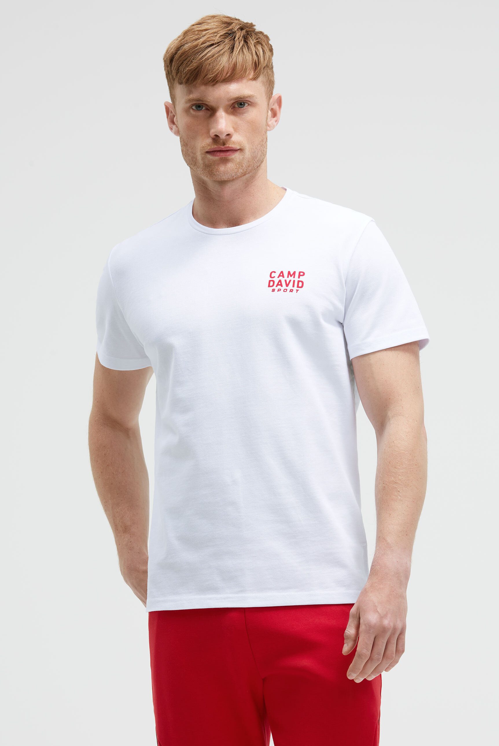 CAMP DAVID Rundhalsshirt mit Baumwolle