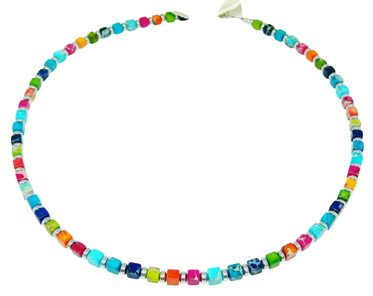 traumschmuck Collier 410m Halskette Würfelkette Edelstein günstig online kaufen