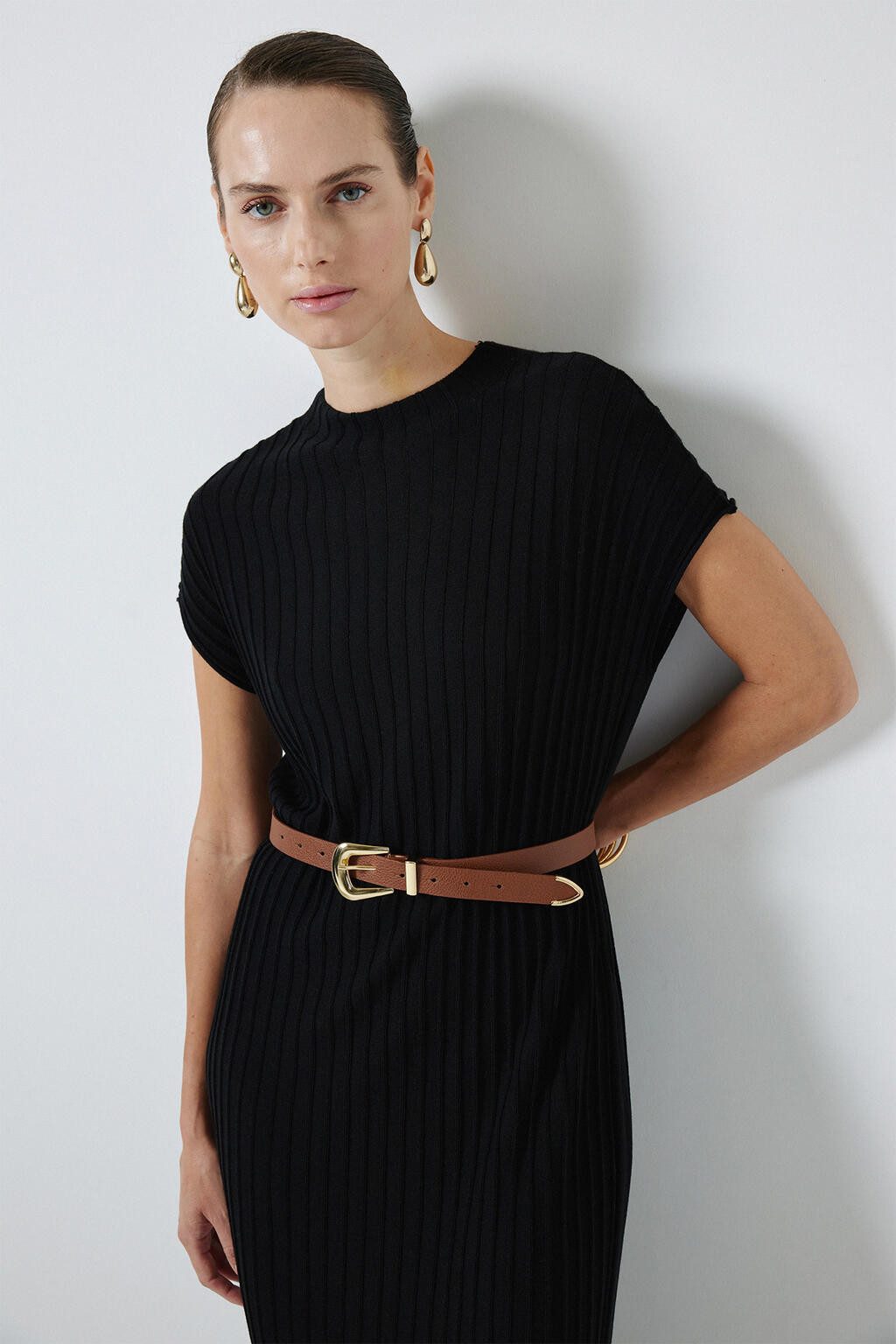 touche prive Maxikleid ÄRMELLOSES STRICKKLEID