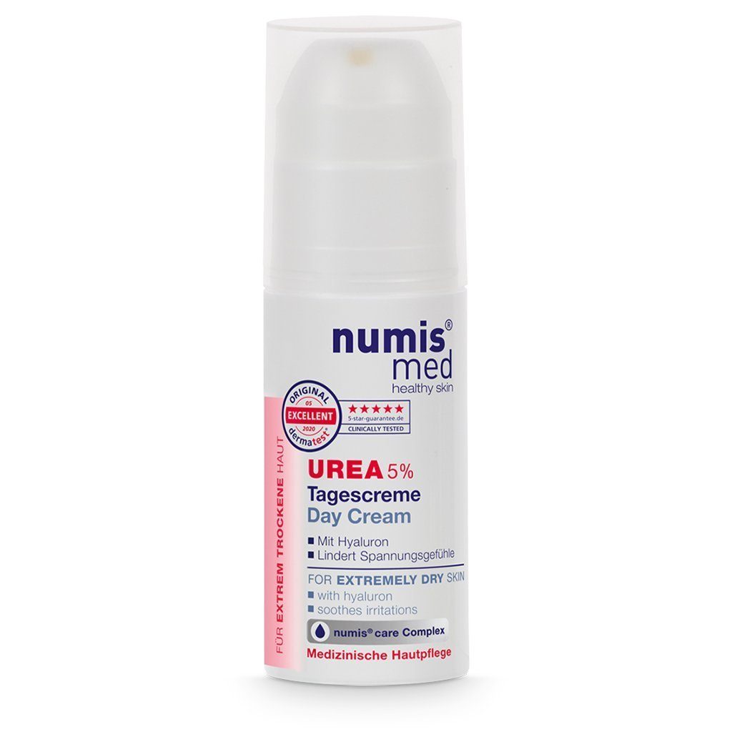 numis med Tagescreme Tagescreme 5% Urea - vegane Gesichtscreme - Gesicht Creme 1x 50 ml, 1-tlg.