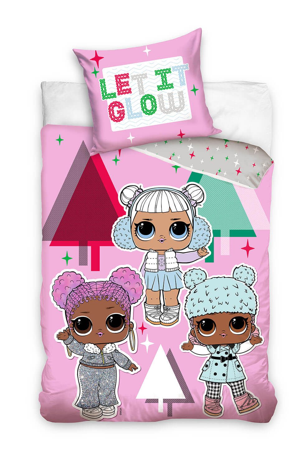 Carbotex Bettwäsche L.O.L. Surprise! - Let it glow - Wende-Bettwäsche-Set, 135x200, LOL, Baumwolle, 100% Baumwolle