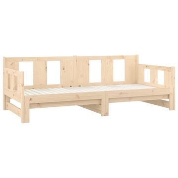 furnicato Bett Tagesbett Ausziehbar Massivholz Kiefer 2x(90x200) cm