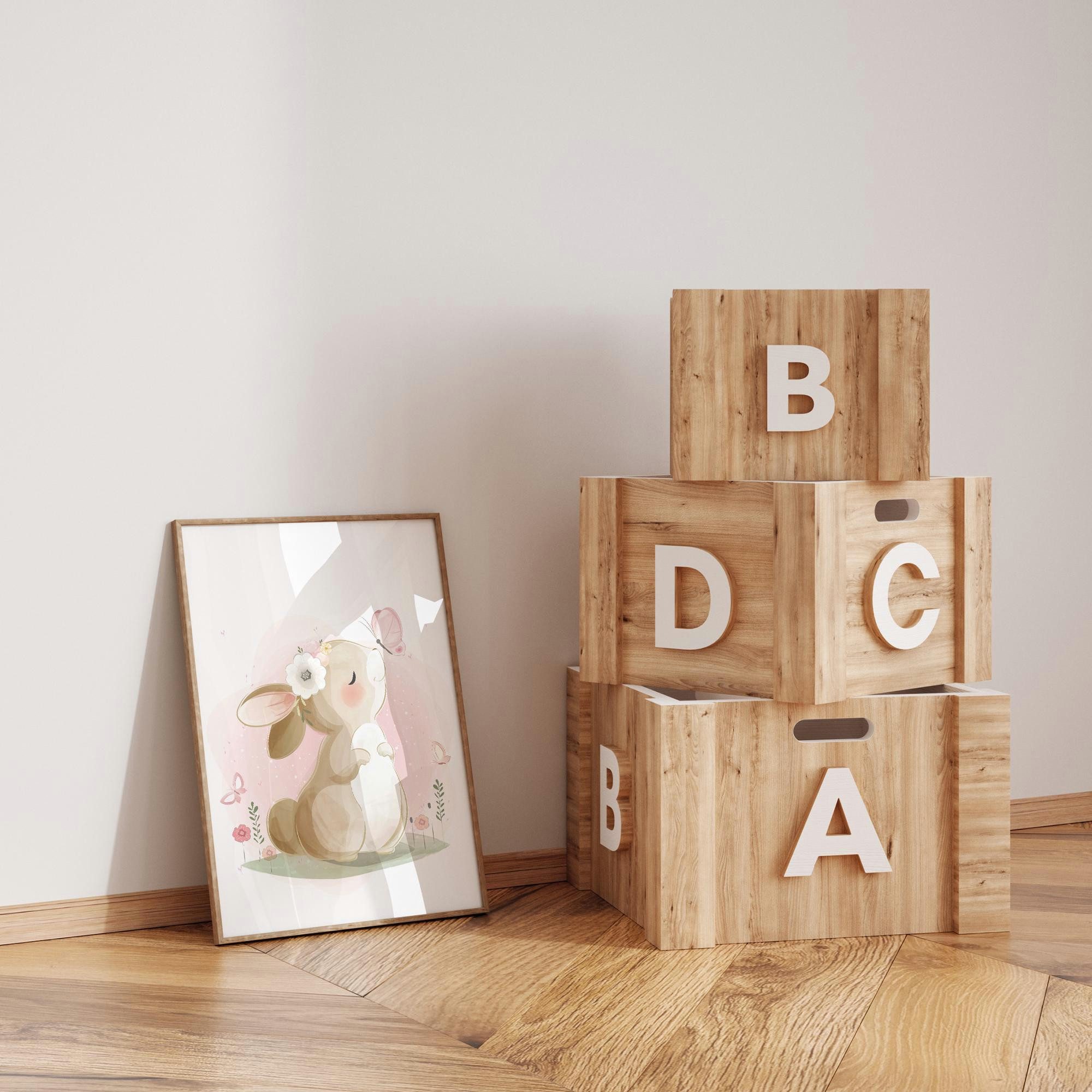 MeinBaby123® Poster Bilder Kinderzimmer, Poster Kinderzimmer Deko, Babyzimmer Deko, Spruch Wandbilder, Boho, Tiere – Bild 5 von 5