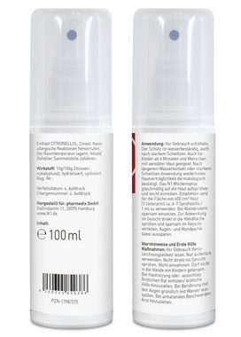 N1 Healthcare Insektenspray pflanzliches Mückenspray, 100 ml, Schon für Kinder ab 6 Monaten und bei empfindlicher Haut geeignet