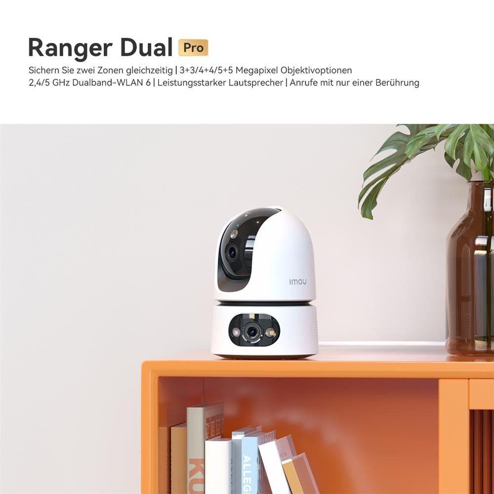 Imou Überwachungskamera IPC-S2XEP-6M0S-imou (Dualobjektive, 360° PTZ, 2-Wege-Audio, Nachtsicht in Farbe)
