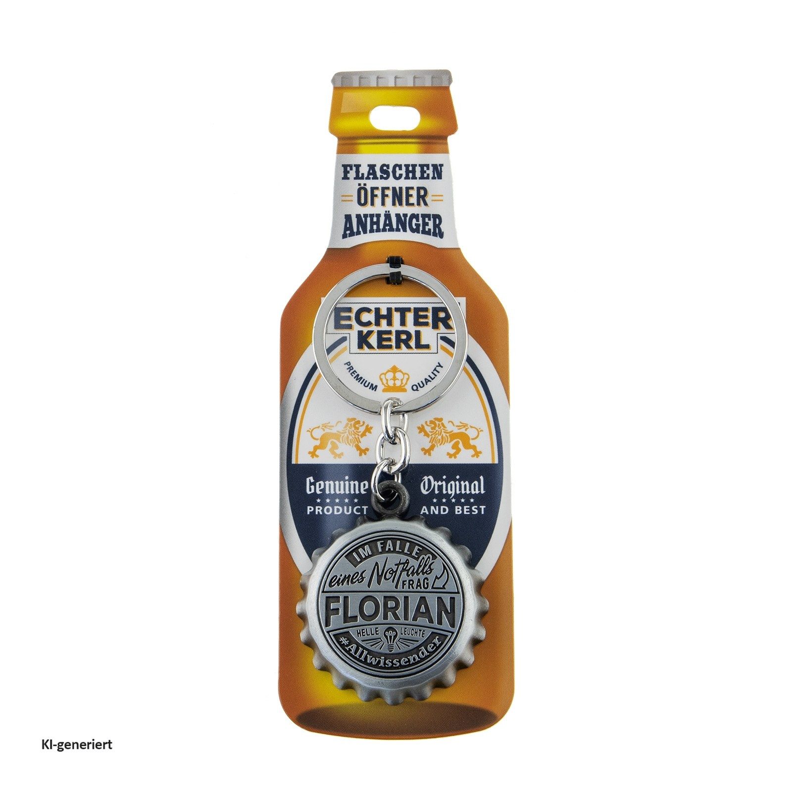 HTI-Living Flaschenöffner Echter Kerl Flaschenöffner Florian (Stück, 1-tlg., 1 Flaschenöffner), Geschenkidee