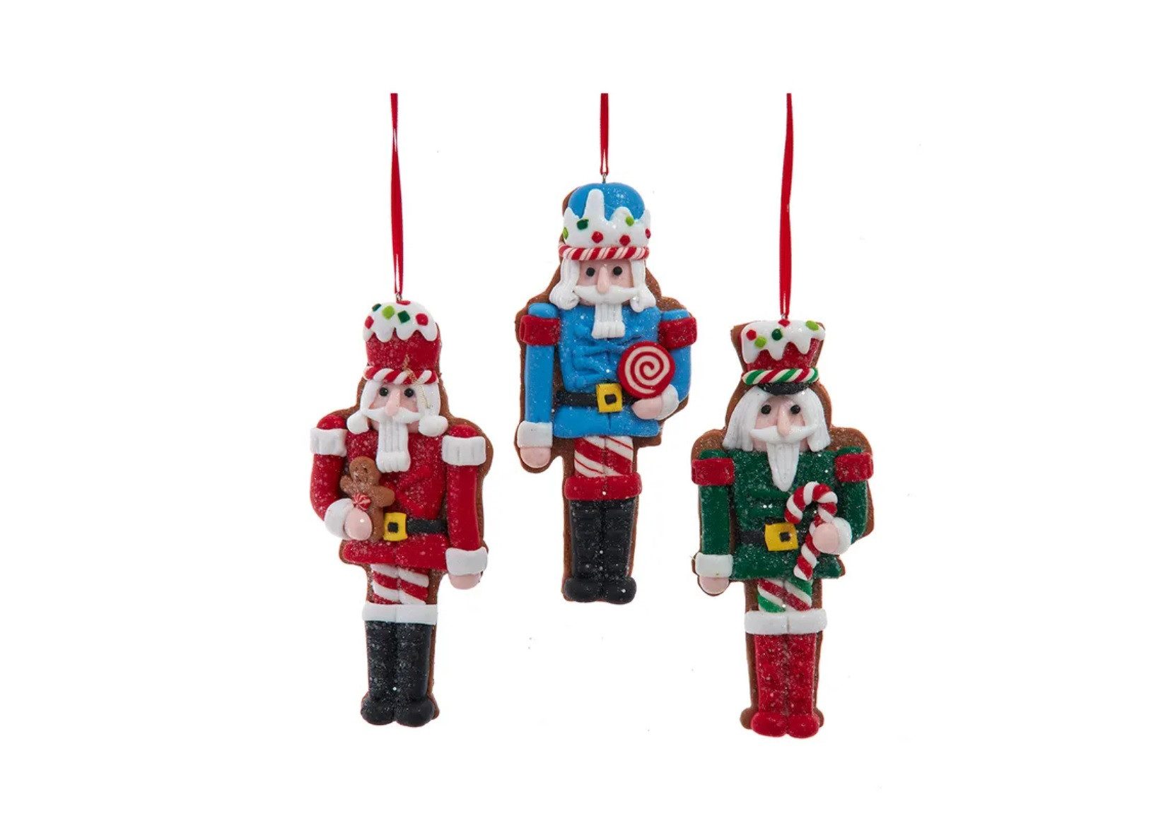 Kurt S. Adler Ornament D4758 - Nussknackerhänger, 3er SET, 13,97 cm (5,5) (3 St)