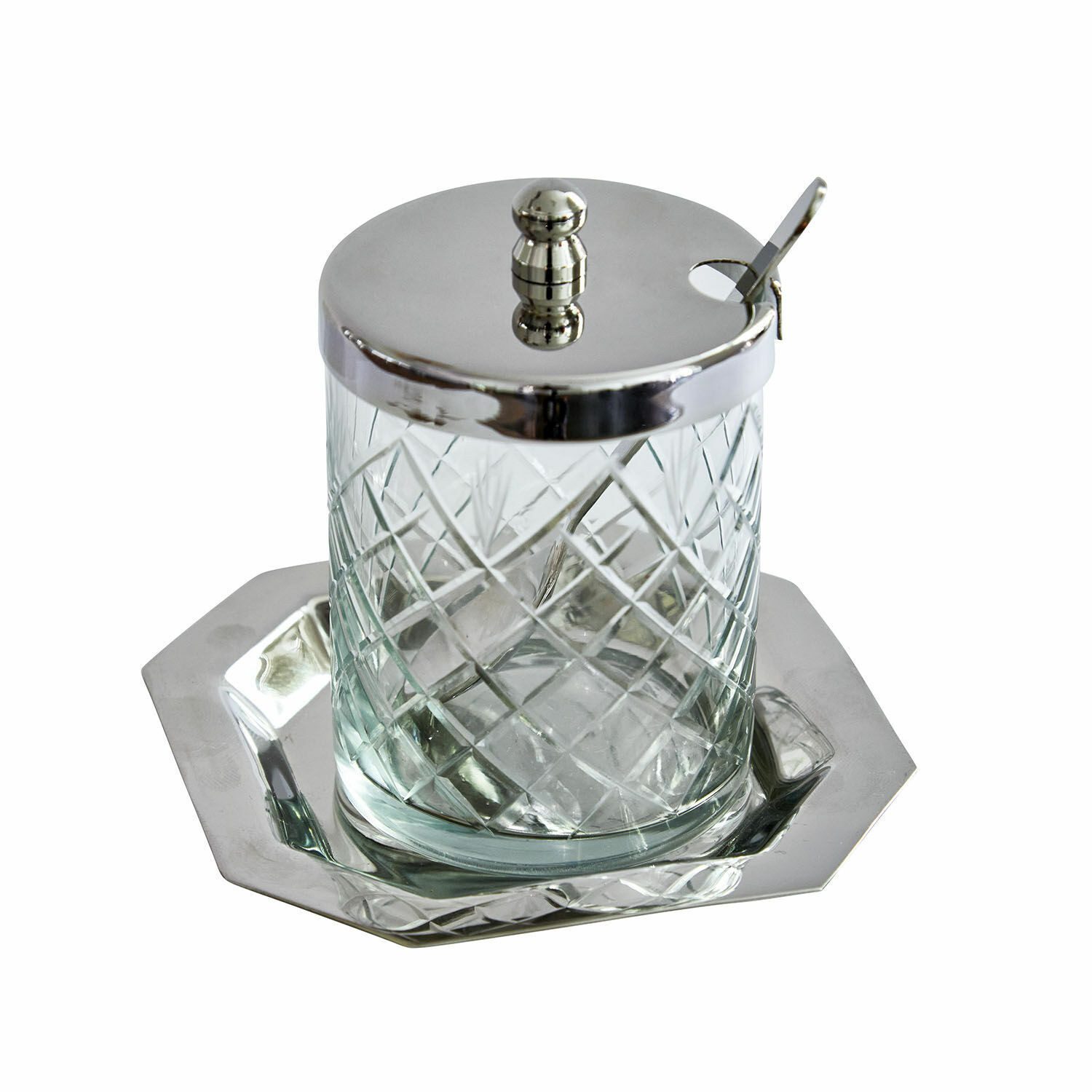 Mirabeau Vorratsdose Glasdose Mornais silber/klar, Glas, Edelstahl