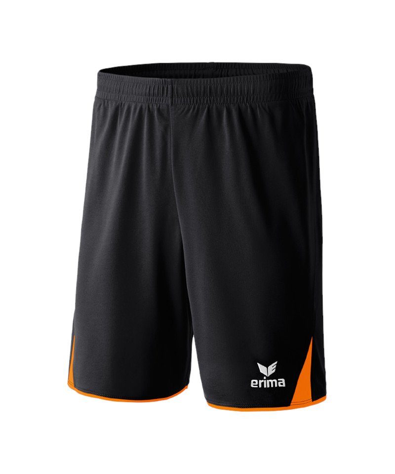 schwarzorange Short 5-Cubes Sporthose Erima