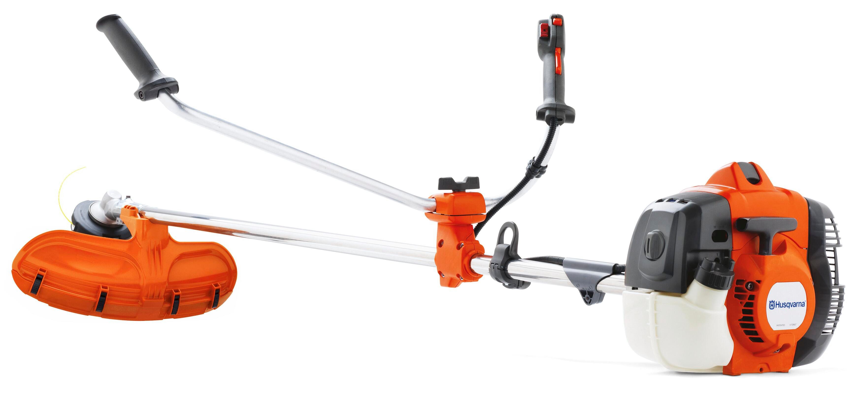 Husqvarna Benzin-Motorsense 122R, mit Bullhorn-Griff – 34,6-cm³-X-Torq®-Motor, 47 cm Schnittbreite