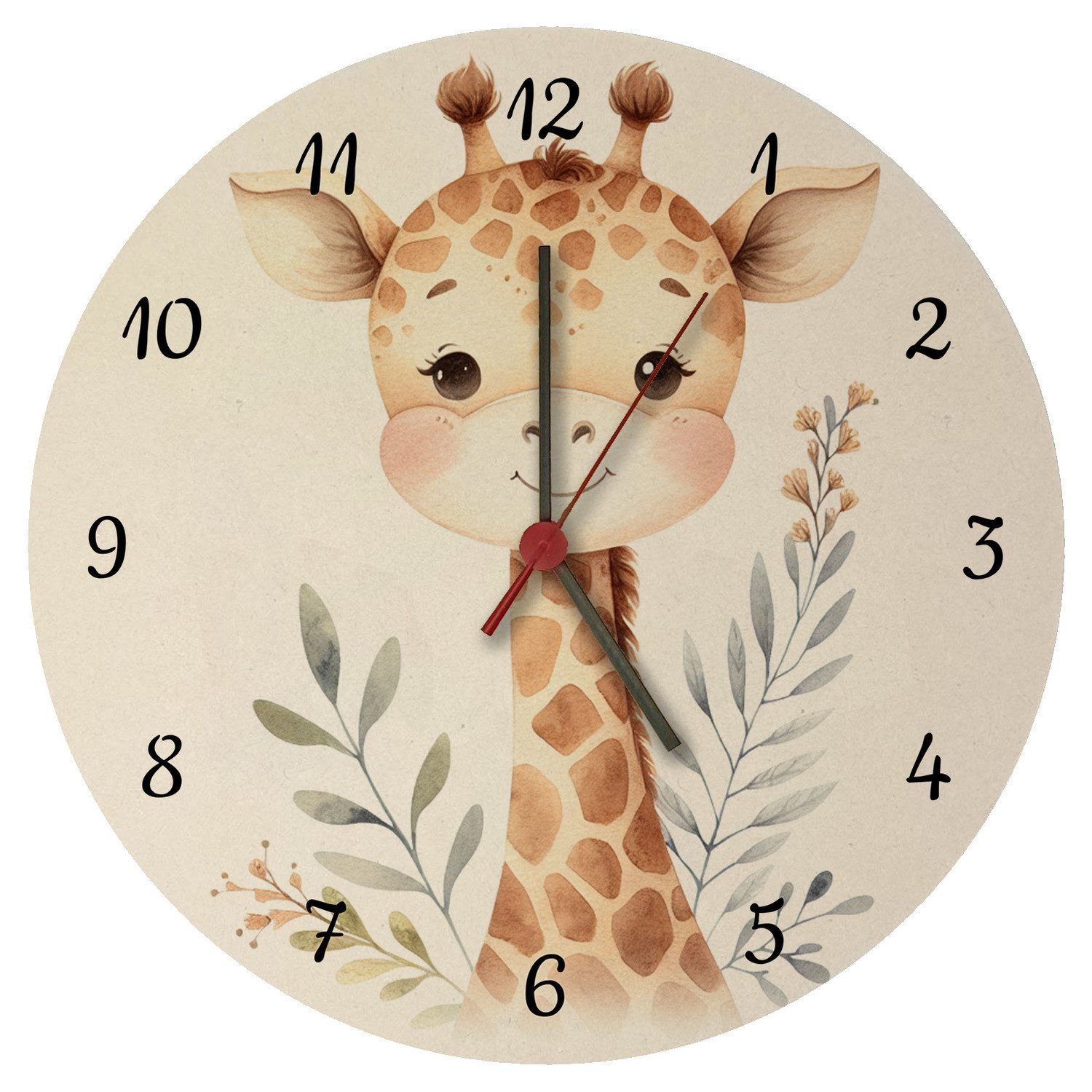 speecheese Wanduhr Giraffe Wanduhr aus MDF günstig online kaufen