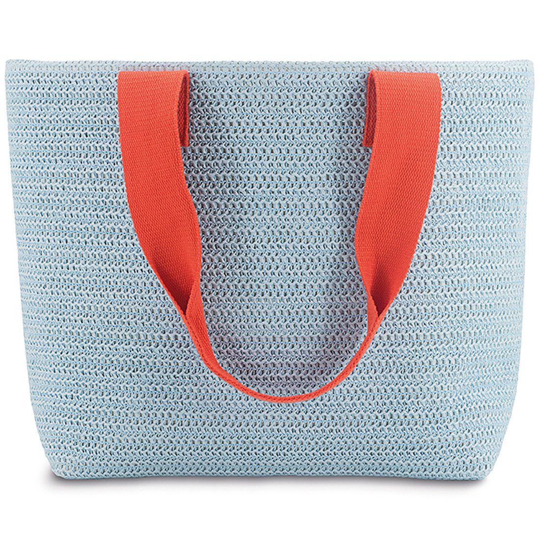 Remember Shopper Korbtasche pale blue