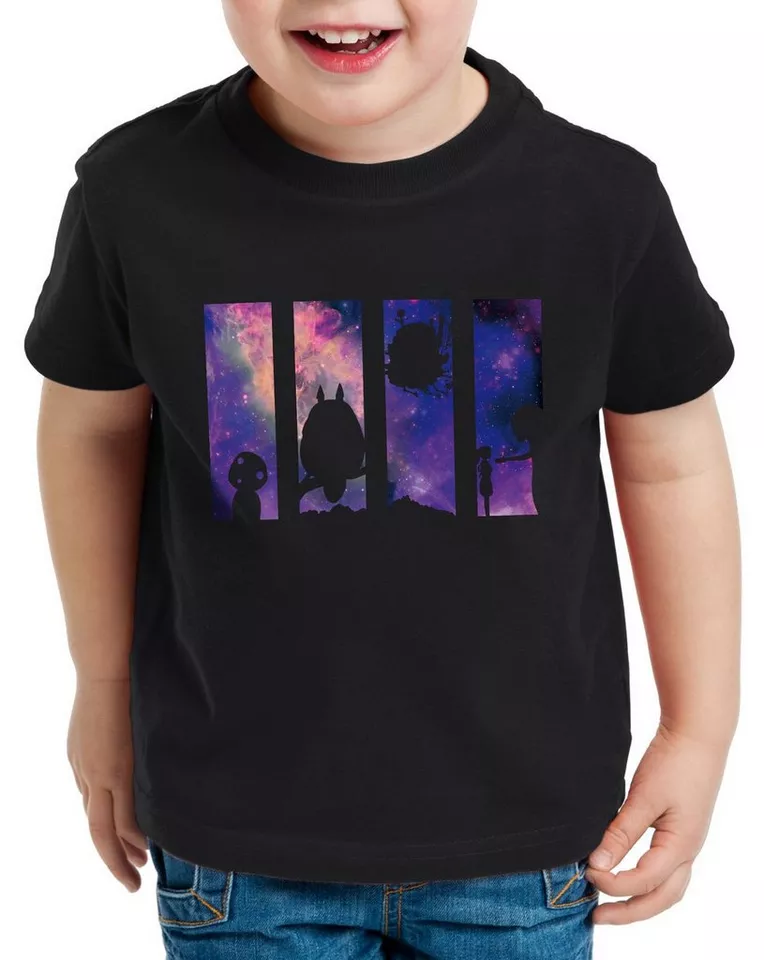 style3 T-Shirt Anime Galaxy totoro mononoke schloss chihiro film mononoke