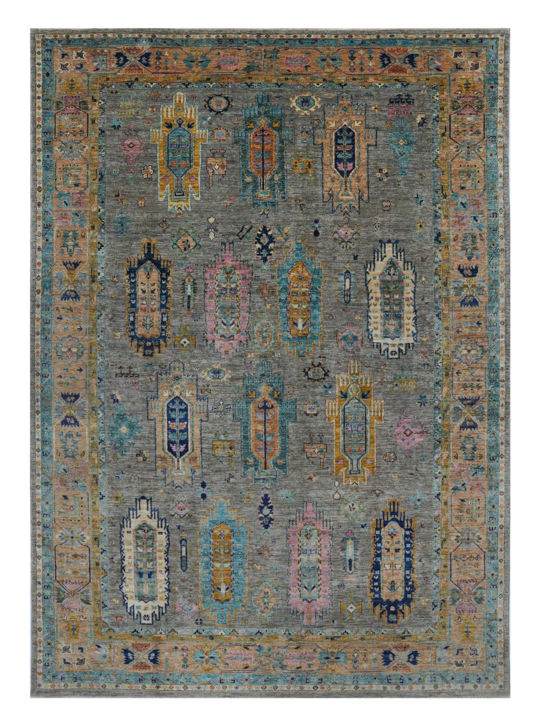 Nain Trading Orientteppich Ziegler Farahan 241x338 Handgeknüpfter Orientteppich, rechteckig, Höhe: 6 mm