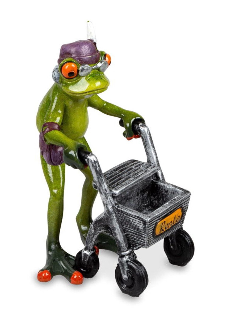 formano Dekofigur Frosch Oma mit Rollator 16 cm Froschfigur Kunststein glän günstig online kaufen