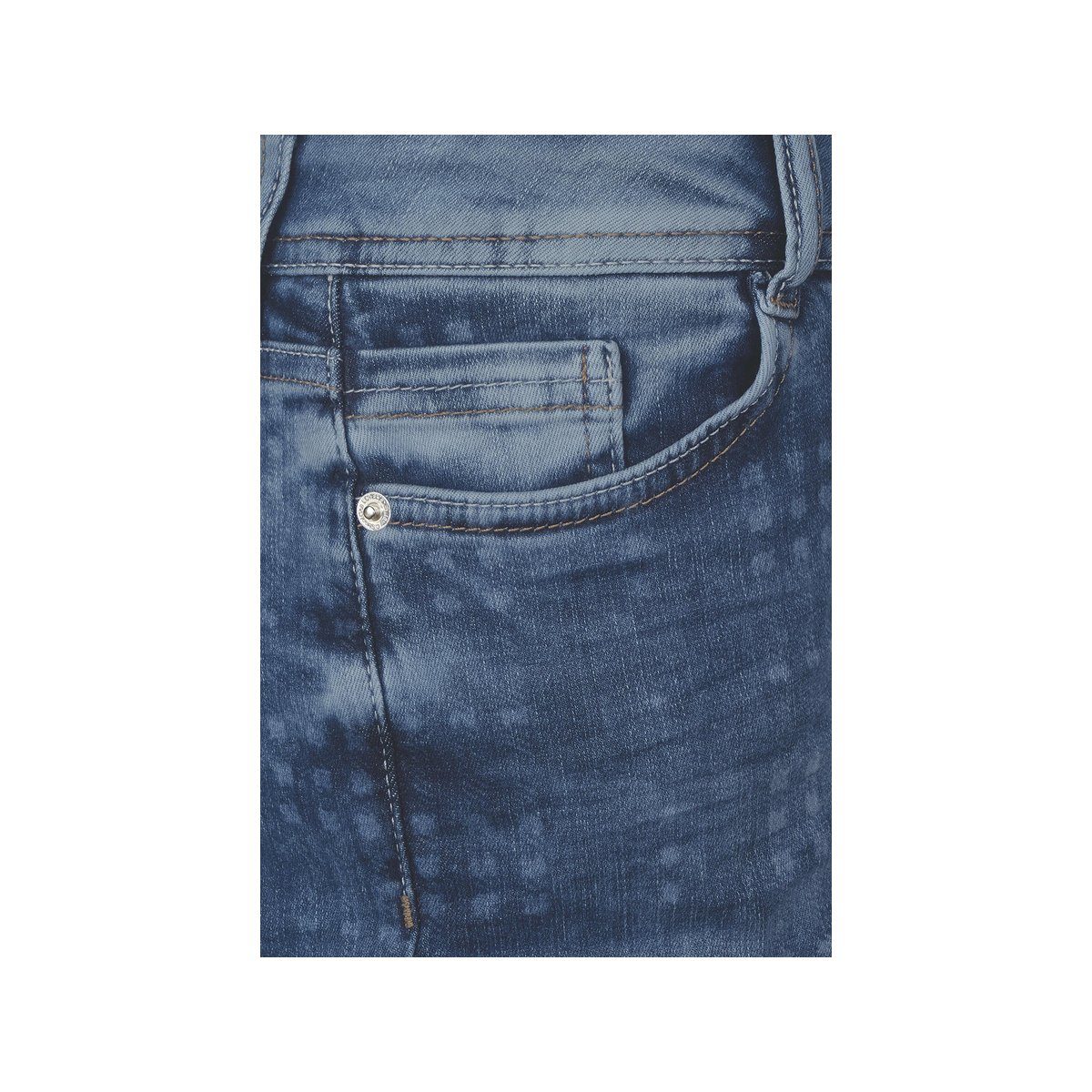 STREET ONE 5-Pocket-Jeans blau regular (1-tlg)