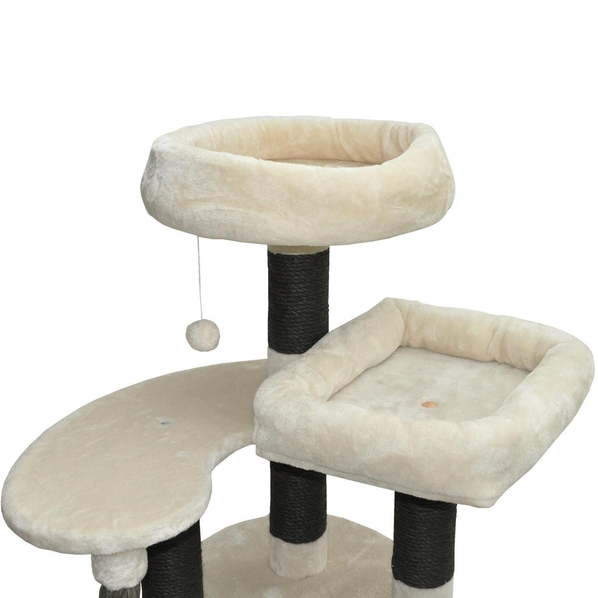 nanook Kratzbaum Kratzbaum Katzenbaum beige 146 x 83 x 60 cm