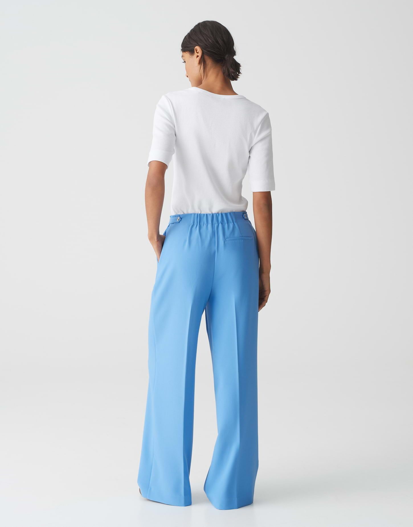 OPUS Stoffhose Extra Wide Leg Pants MAIGA PALAZZO aus Twill-Ware