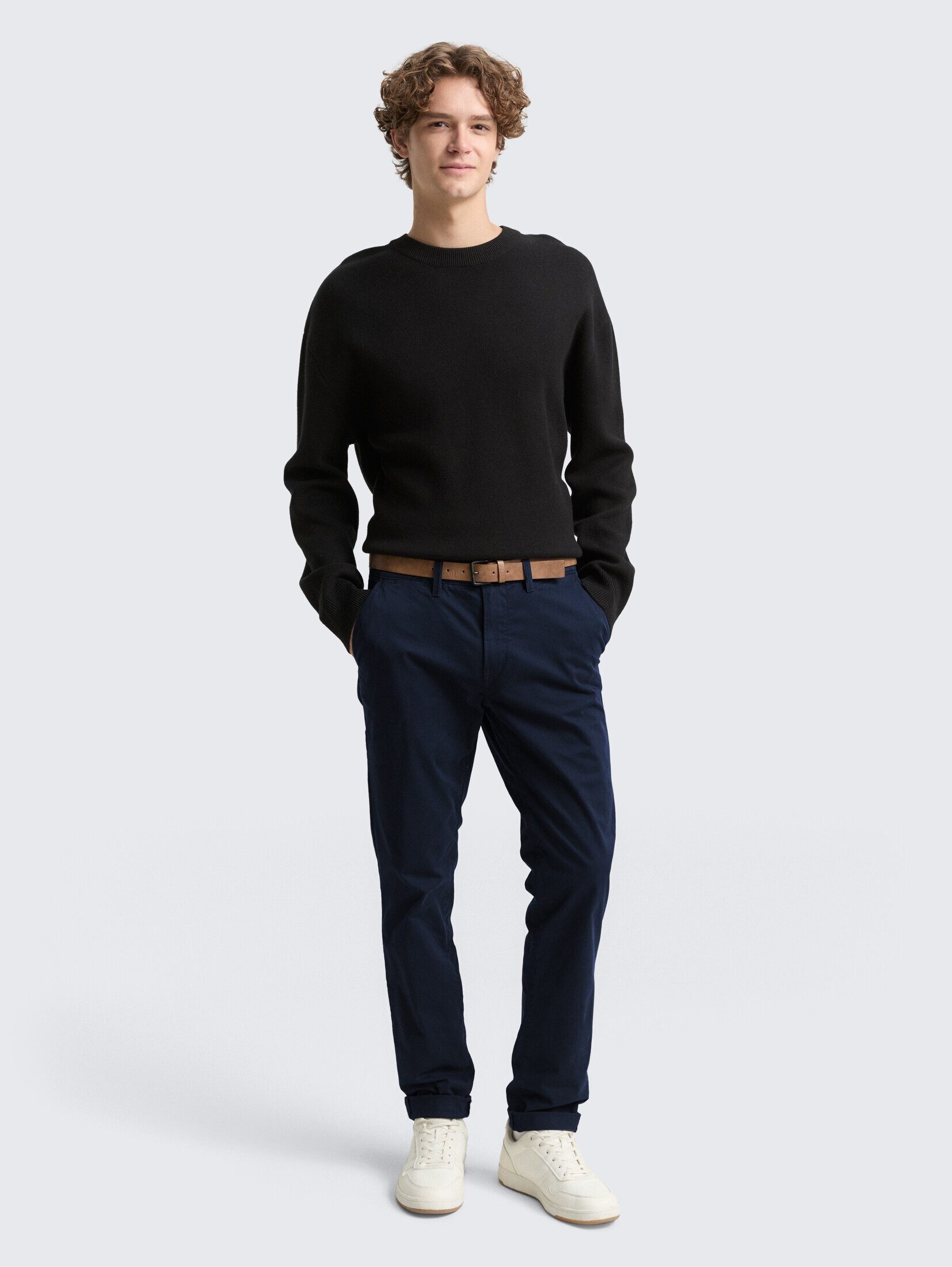 TOM TAILOR Denim Chinohose Hosen & Chino Slim Fit Chino Hose mit Gürtel günstig online kaufen