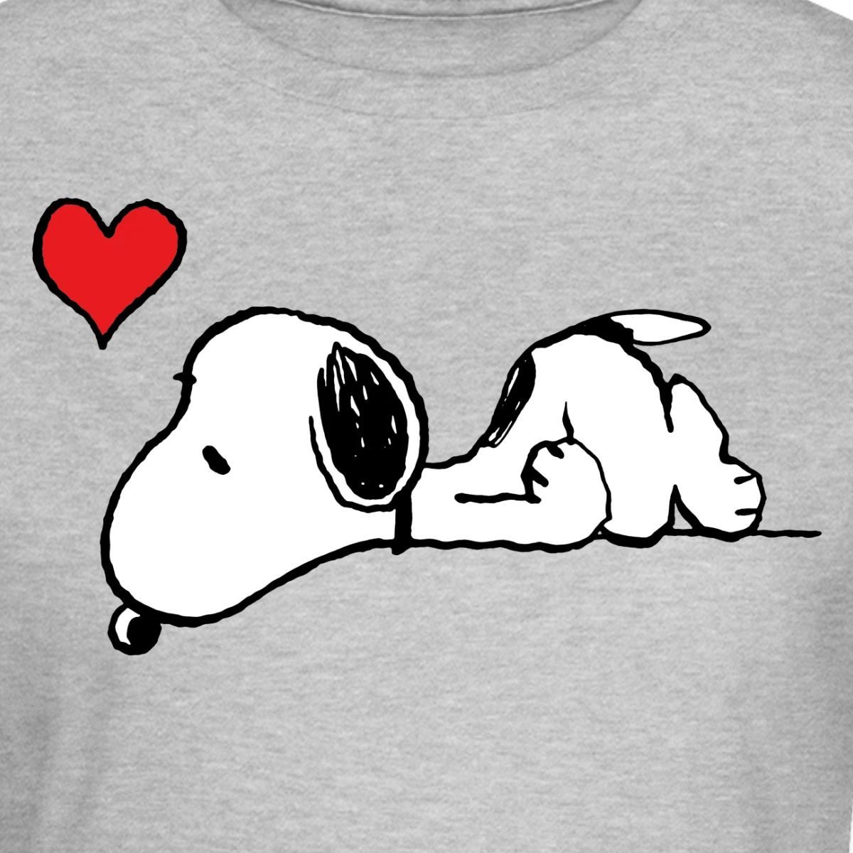 Spreadshirt T-Shirt Peanuts Snoopy Liebe Herz Love Frauen T-Shirt (1-tlg) Slim Fit, fällt klein aus
